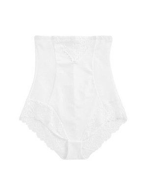 Damen Höschen Winante flacher Bauch-Effekt mit super hoher Taille weiß 38