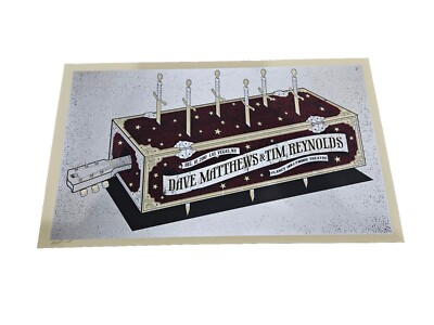 DAVE MATTHEWS & TIM REYNOLDS SILVER VIP POSTER~LAS VEGAS, NV~12/10/2010~METHANE