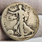 1921 S Walking Liberty Half Dollar, Key Date, 50 C, Low Mintage! W0021S