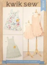 Kwik Sew K4336 / R10845 Children's and Misses' Apron Sewing Pattern 