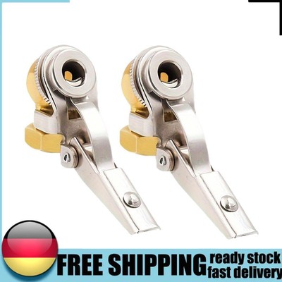 2Pcs Closed Ball Air Chuck with Clip 1/4 Inch Car Tire Inflator Valve Connector