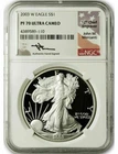2003-W American Silver Eagle NGC PF70 UCAM Mercanti Signed