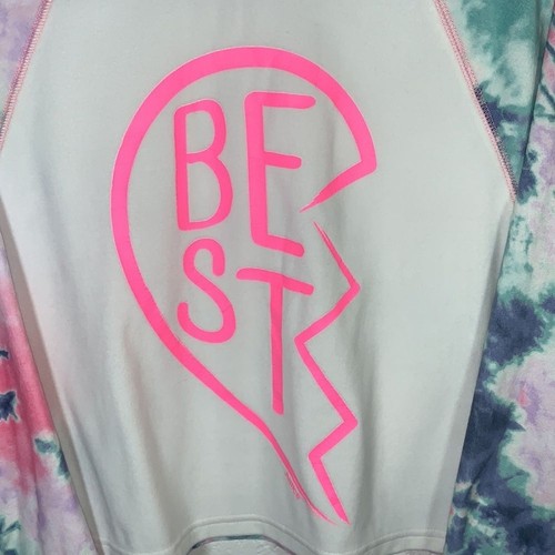 Justice Sleep Graphic & Patterned Raglan Pajama Long Sleeve Top size Large - Picture 5 of 11