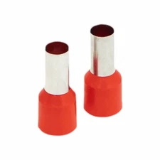 Install Bay FRL10RD 1/0GA Ferrules Red Barrel - 50 per bag