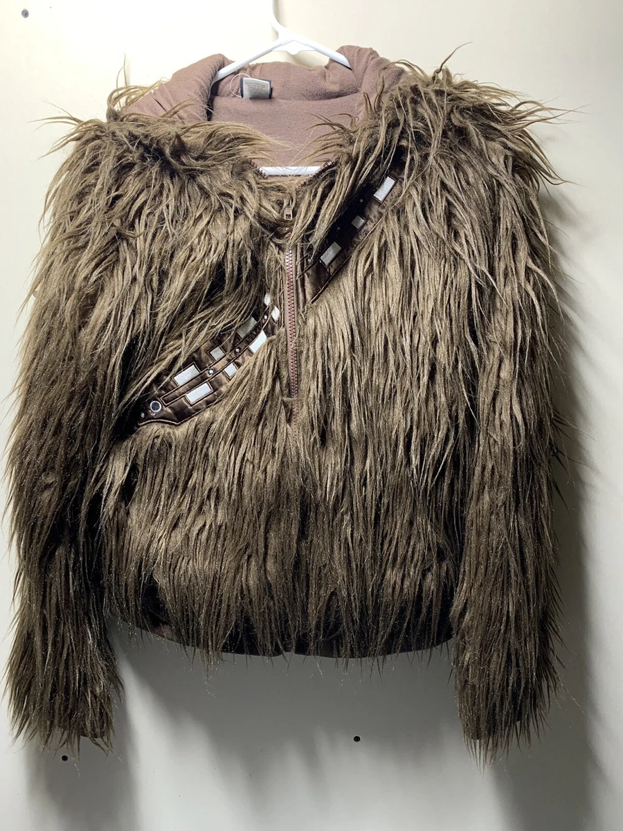 chewbacca chewy faux fur jacket juniors medium star wars brand