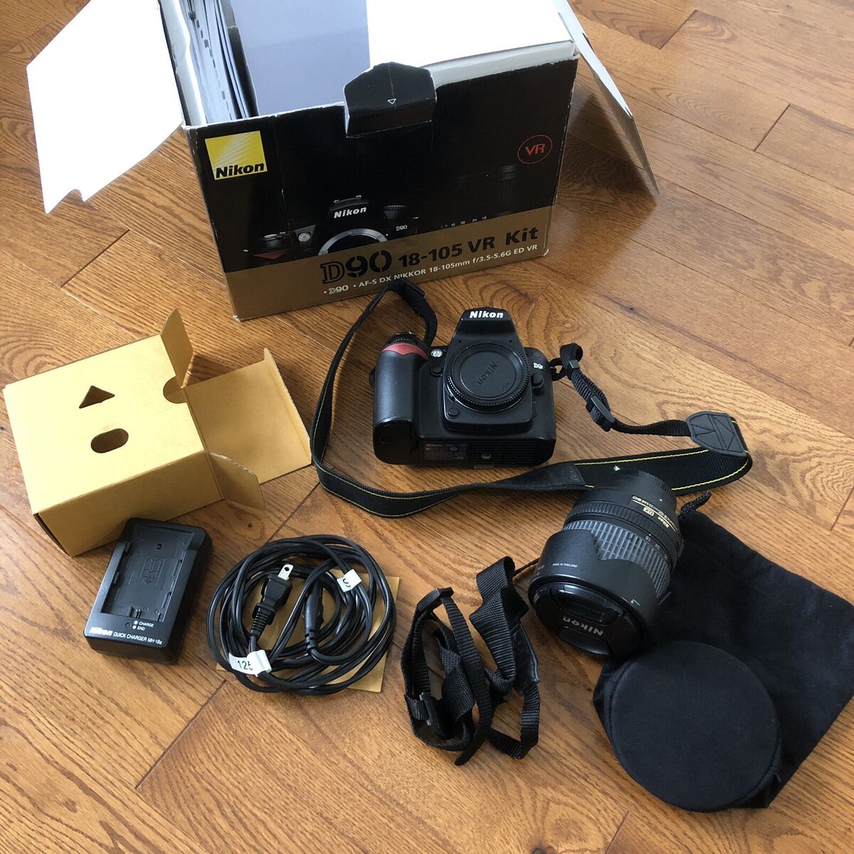 Nikon D90 Kit 18-105mm f/3.5-5.6G ED VR Lens Original Box | eBay Nikon D90 Kit 18-105mm f/3.5-5.6G ED VR Lens Original Box | eBay