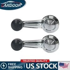 For Pontiac Cadillac Chevy Olds Buick Pair Chrome Door Window Crank Handle