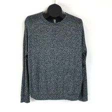 Athleta Mindful Pullover Sweater Women's Small Charcoal Heather Relaxed Active