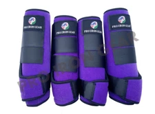 HORSE MEDICINE BRUSHING SUPPORT PURPLE BOOTS EQUESTRIAN 6 COLOR