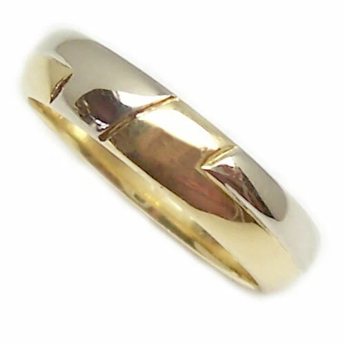 Aus echtem Edelmetall-Ringe ohne Steine aus mehrfarbigem Gold Karat 18