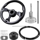 🔥New Boats Steering System, 10ft Cable Outboard Steering Kit 3/4" Tapered Shaft