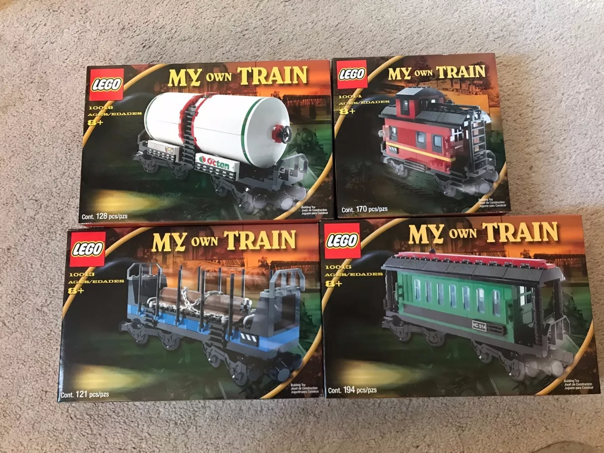 LEGO My Own Train (10013, 10014, 10015, 10016) MIB! From 2001!