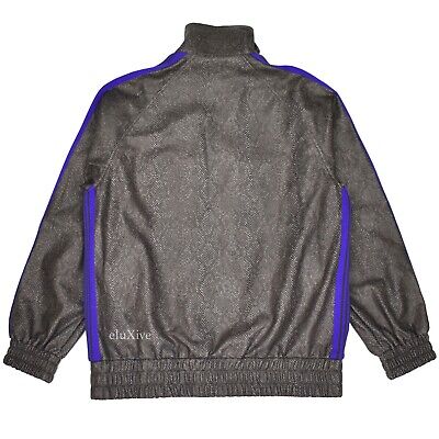 NWT $580 Needles JAPAN Python Print Track Jacket Gray Purple NWT $580 Needles JAPAN Python Print Track Jacket Gray Purple