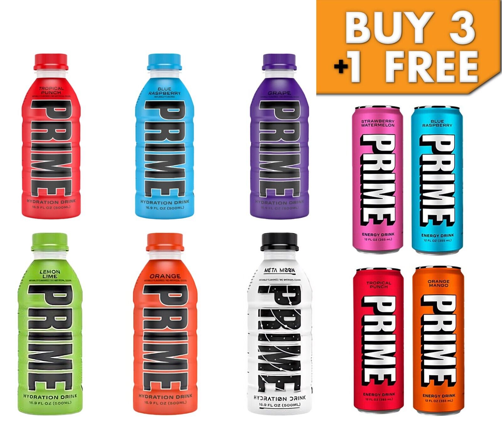 Prime Hydration Drink by Logan Paul & KSI ALL FLAVOURS UK USA