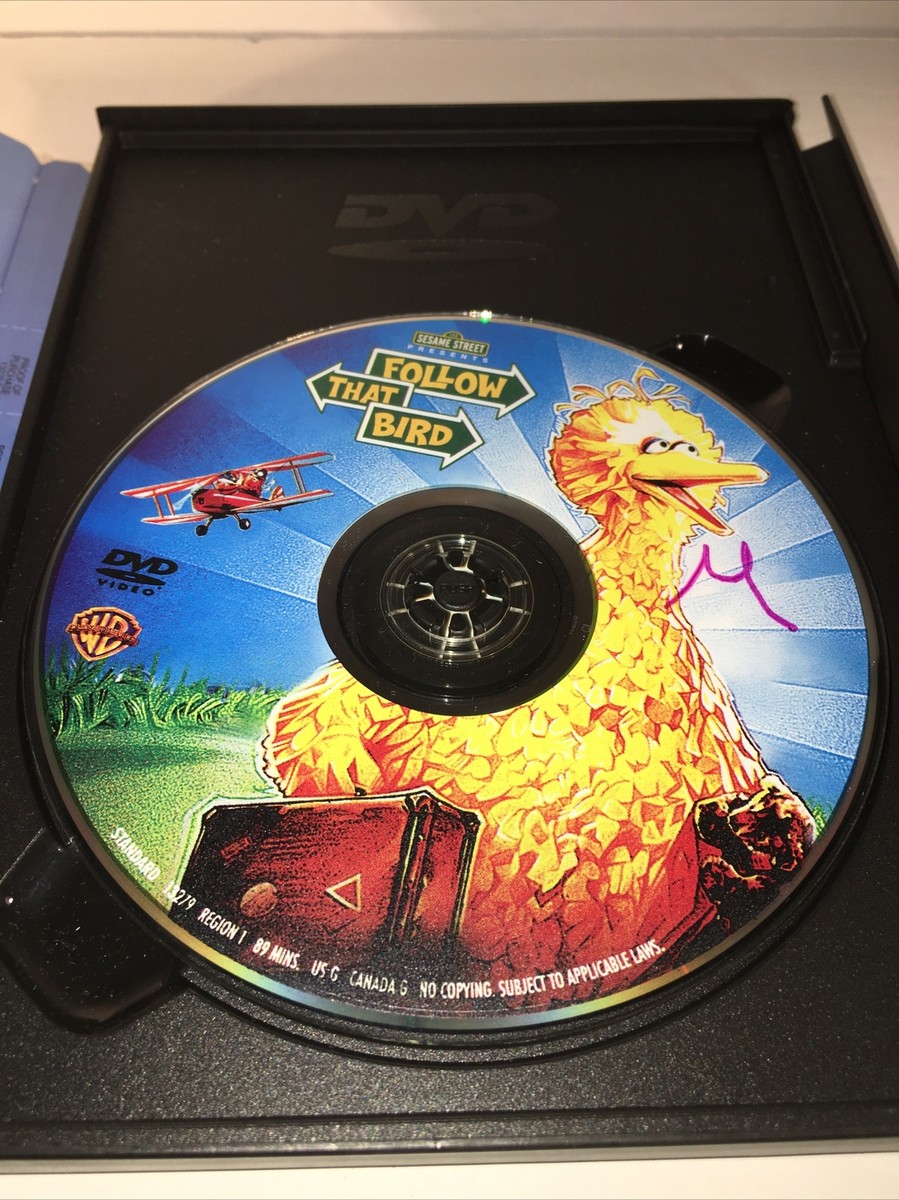 Sesame Street Follow That Bird DVD First Movie Ever Chevy