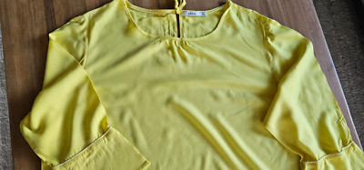 Cecil Bluse/Thunika Damen Gr.XL/46/48 zitronen-gelb neuwertig