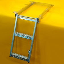 Pull Slide Out Step 2 Rung Underfloor Access Ladder Tipper Truck Trailer Steel