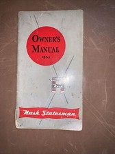 1951 51 Nash Statesman Owners Manual Original Literature Book