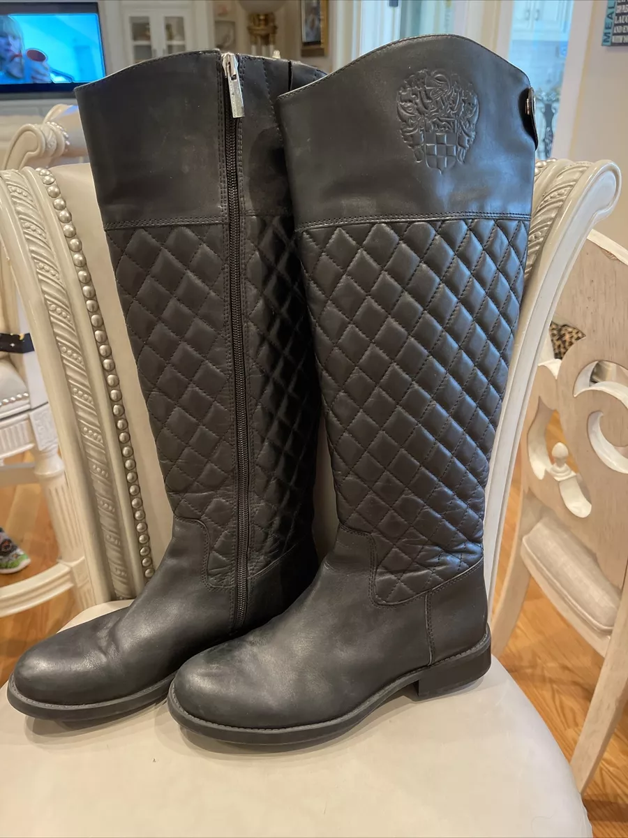 Vince camuto quilted boots cheap