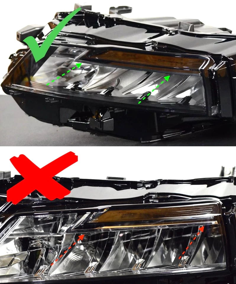 Perfect! Genuine! 21-25 Nissan Rogue S Black LED Headlight Left Japan Built OEM - Image 2 of 4