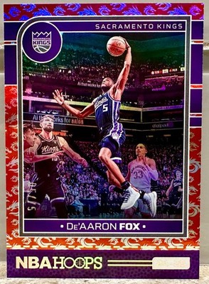 JERSEY # MATCH! 2024-25 Panini Hoops Dragon Year De'Aaron Fox 5/75! #111 SPURS!