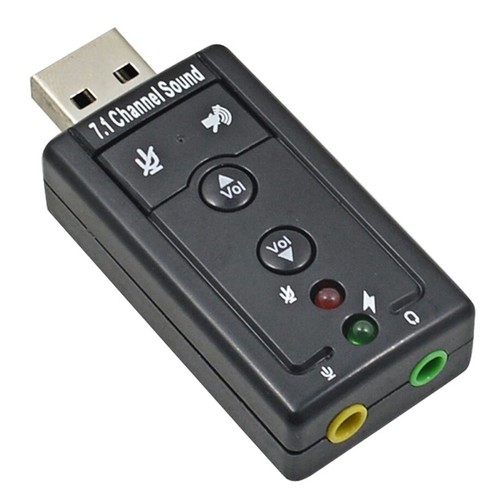 7.1 Sound Card 3D Stereo USB Audio Adapter to 3.5mm Laptop External Sound Card - Afbeelding 6 van 6