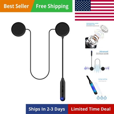 Waterproof Motorcycle Headset with Stable Bluetooth Connection & 50-Hour Battery