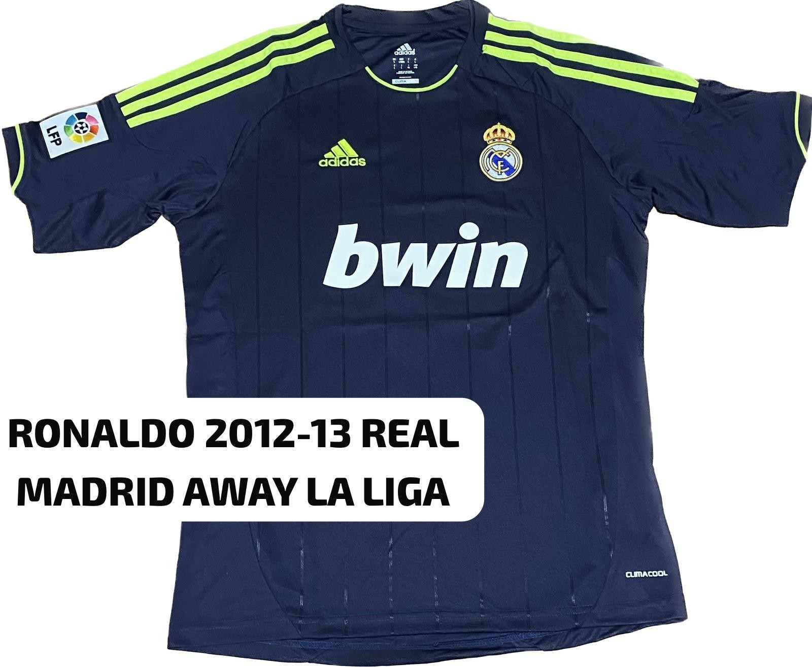 CRISTIANO RONALDO SIGNED REAL MADRID 2012 2013 AWAY JERSEY BECKETT COA