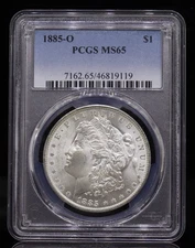 1885-O Morgan Dollar PCGS MS65