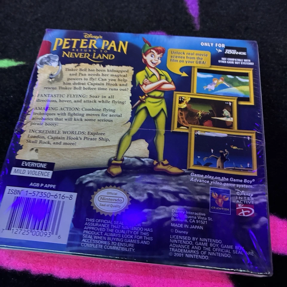Disney's Peter Pan Return To Neverland Graded Gameboy Advance New NTSC Sealed 🔥 - Image 2 of 3