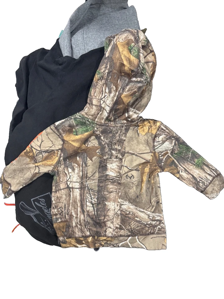 Нашивка Carhartt Baby Boy с капюшоном на молнии натуральное дерево кожа размер 12 М - Изображение 4 из 4