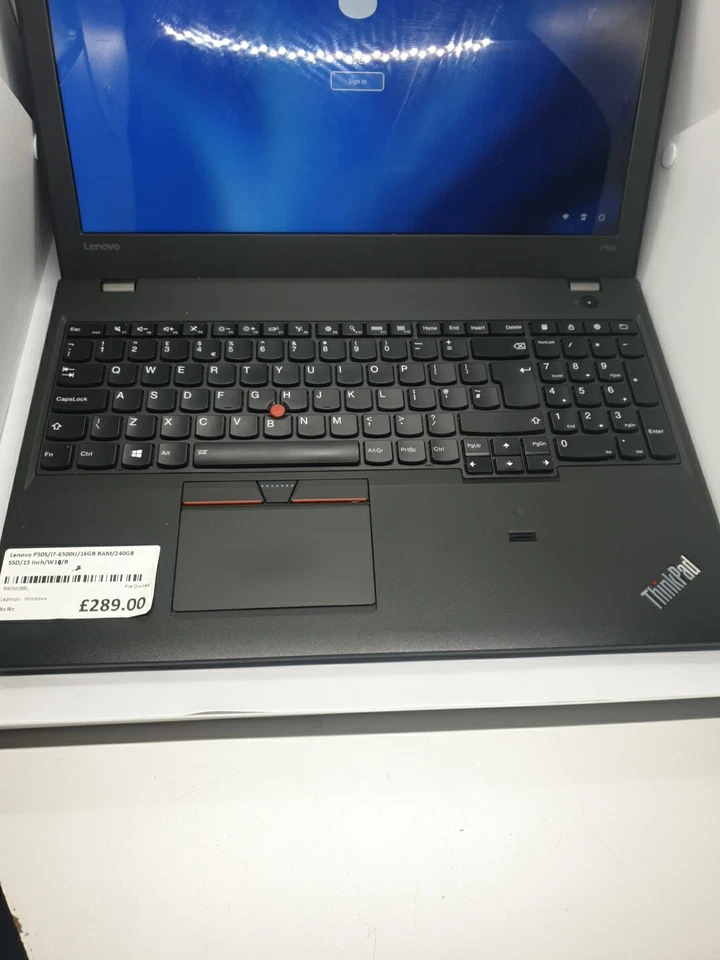Lenovo ThinkPad P50s · i7-6500U · 16GB · 240GB, photo 2 of 5