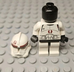 Lego Clone Trooper 7250 Dark Red Markings Episode 3 Star Wars Minifigure