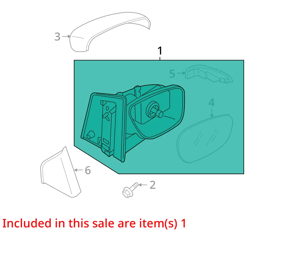 Espejo retrovisor eléctrico azul oscuro Mazda Cx-9 2013-2015 conductor vista lateral izquierdo RJ9K4 Foto 3 de 4