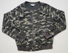 BeachLunchLounge Women's Medium Lightweight Camo Bomber Jacket