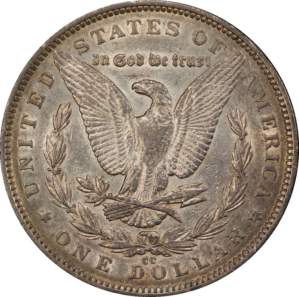 1891-CC XF45 Morgan Dollar, Vam 3 Splitting Eagle, PCGS 50524104 - Image 2 of 4