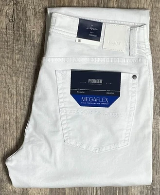 Pioneer Rando W 35 L 32 Sommer Stretch Jeanshose Weiß 16801.6522.1010 2.Wahl - Bild 1 von 4