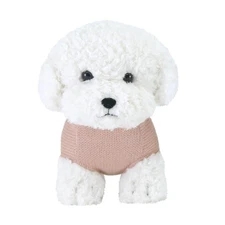Sun Lemon Amikocane Bichon Frise Medium Plush Toy