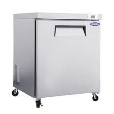 29" Commercial Undercounter Refrigerators 8 Cu.Ft 1 Door w/Caster for Restaurant