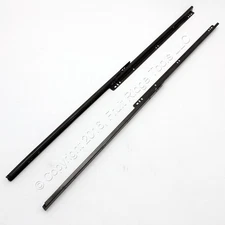 PAIR 18" Side Mount 80-lb Capacity 3/4 Extension Kitchen Cabinet Drawer Slides