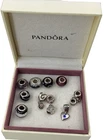 Box Of Charms  Including Pandora Silver 10 Charms