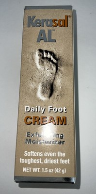 Kerasal AL Daily Foot CREAM Exfoliating Moisturizer 1.5 oz 42 g