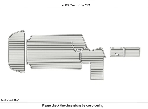 DuraEVA Seadek EVA Foam Boat flooring 2003 Centurion 224