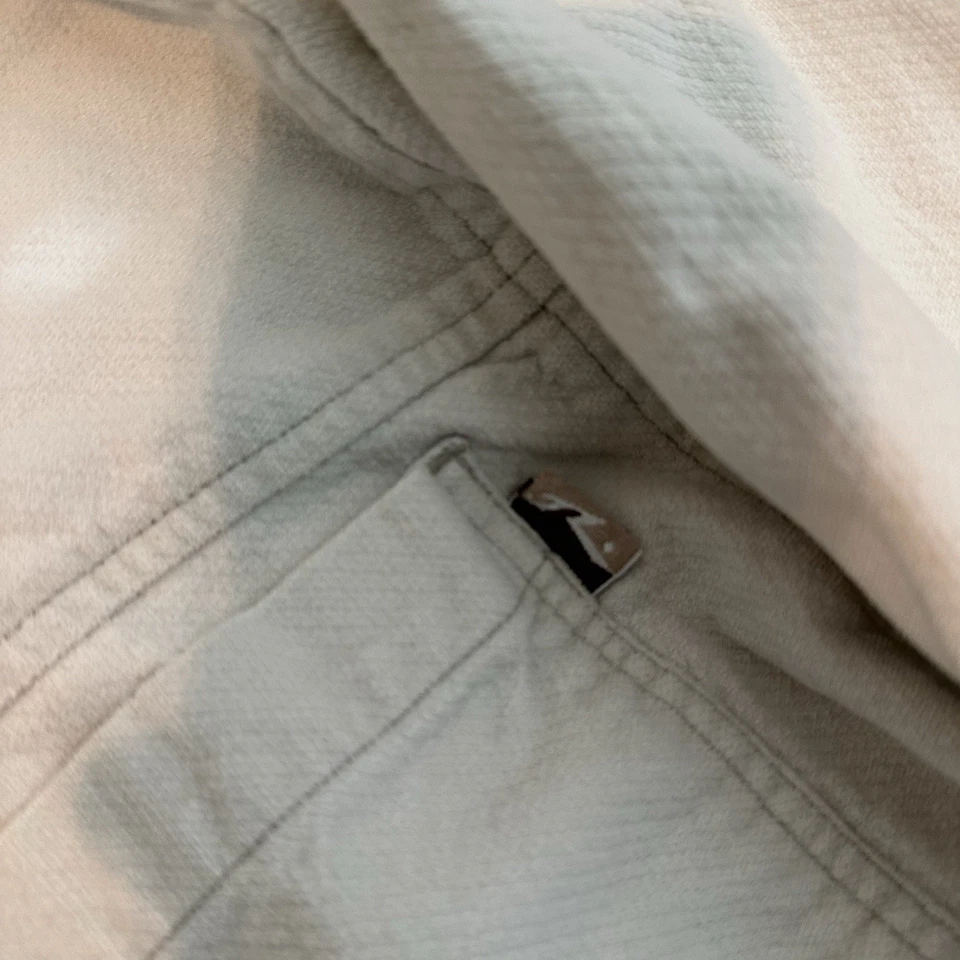 Rusty Flannel Men's Long Sleeve Button-Up Shirt White, Y2K 90s Vintage - Image 2 of 3