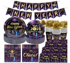 137Pcs New Years Eve Party Supplies Happy New Year 2026 Decorations New Years...