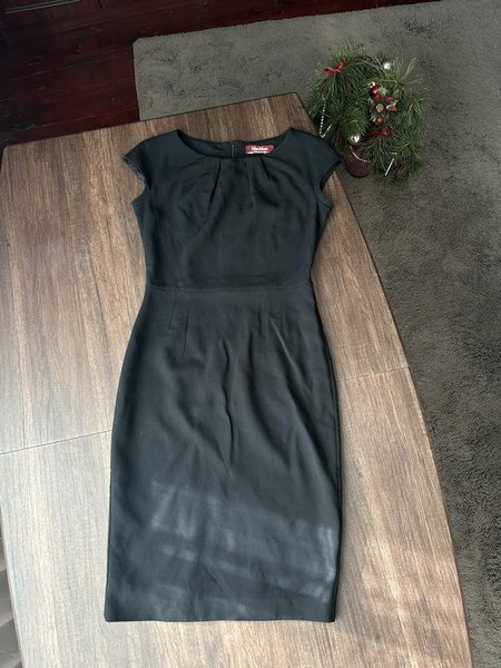 Women Max Mara Dress Black Polyester 38 / M / 46 #N3LW