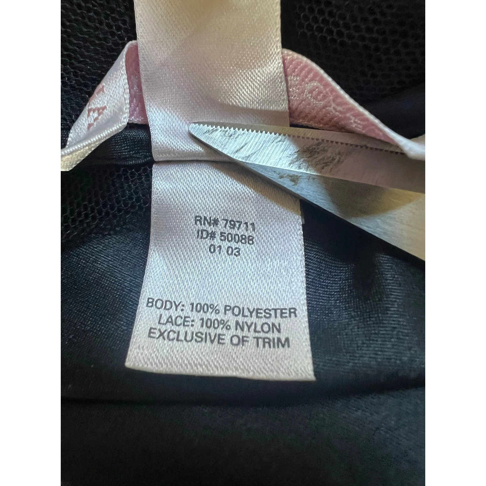 UNDERCOVER Abito maxi slip nero Victoria's Secret con cravatta aperta dietro e spacco taglia XS