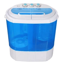 Washing Machine 10lbs Washer w/Spin Cycle Dryer Compact Travel Washing Appliance
