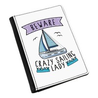 Beware VerrüCkte Segeln Damen Passport Halter HüLle ÜBerzug Etui Lustig Sport
