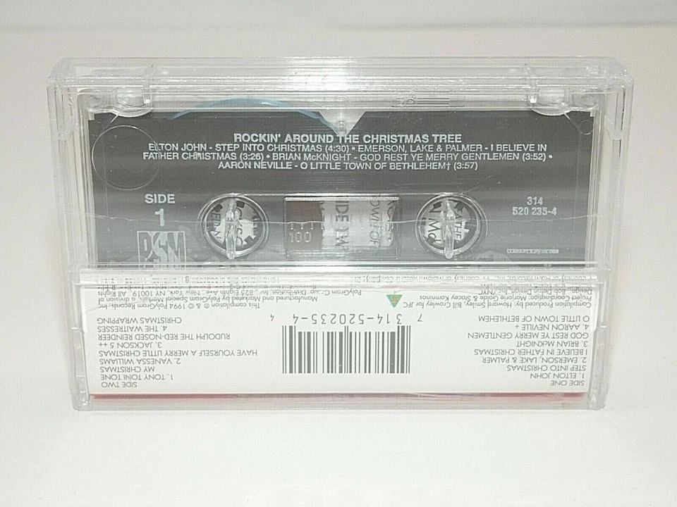 ROCKIN' AROUND THE CHRISTMAS TREE Music Cassette Tape Jackson 5 Elton John VTG - Image 3 of 4